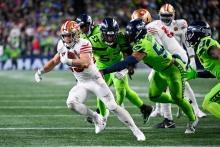 ¡Tráiganme a los Eagles! Los 49ers tumban a los Seahawks de visita en cierre de Thanksgiving