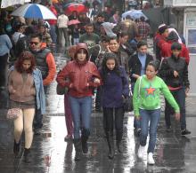 Hoy Aguascalientes espera un día nublado, frío y con lluvias fuertes