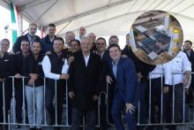 AMLO y Samuel García inaugura acueducto "El Cuchillo II" de Nuevo León