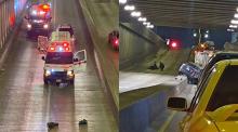 El alcoholizado conductor circulaba a exceso de velocidad y se estrelló en el paso a desnivel frente a Altaria