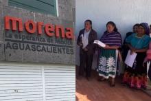 Morena Aguascalientes y personas pertenecientes a comunidades indígenas