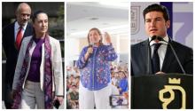 Claudia Sheinbaum, Xóchitl Gálvez y Samuel García 
