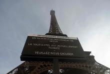 La Torre Eiffel permanece cerrada por huelga de sus trabajadores