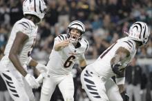 Los Bengals vencen a los Jaguars  en cerrado tiempo extra por 34-31 en MNF