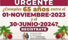 Termina el plazo registro en la pensión para adultos mayores