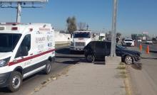 Sucedió en la 45 norte a la altura del Parque Industrial de San Francisco de los Romo