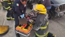Bomberos Municipales tuvieron que utilizar las quijadas de la vida para llevar a cabo el rescate