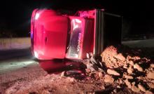 Al volcar la puerta se abrió y el conductor quedó debajo del vehículo, lo que provocó su muerte 