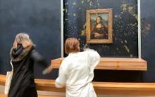 Activistas arrojan sopa al cuadro de la Mona Lisa 
