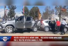 Los accidentes se dieron en el cruce de Avenida Aglaya y Solidaridad, al norte de la ciudad.