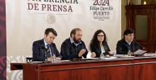 Conferencia de prensa sobre filtración de datos de periodistas 