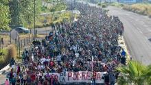 Pide caravana migrante ‘Éxodo de la pobreza’ a AMLO apoyo para su recorrido