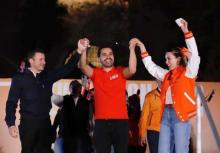 Jorge Álvarez Máynez e integrantes de MC 