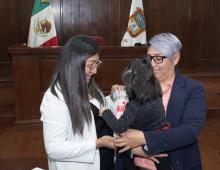 Por primera vez en Edoméx una pareja homoparental adoptó a una bebé