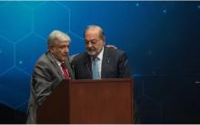 AMLO hace negocios con Slim
