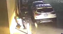 Los hechos fueron captados por una cámara de seguridad ubicada en una casa del Barrio del Llanito