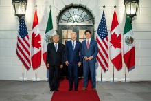 AMLO, Joe Biden y Justin Trudeau 