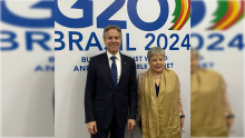 Antony Blinken y Alicia Bárcena