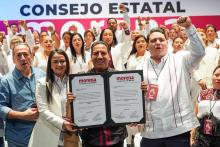  Eduardo Ramírez como su candidato a gobernador de Chiapas