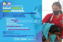 Este sábado se ofrecerán servicios veterinarios gratuitos en el estacionamiento de Plaza Universidad