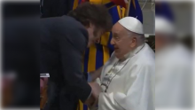 Javier Milei y el papa Francisco
