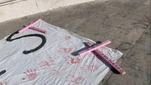 Protesta contra feminicidios