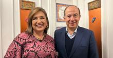 Xóchitl Gálvez y Felipe Calderón 