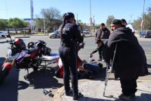 El lesionado fue trasladado en condiciones delicadas a las instalaciones del HGZ 2 del IMSS