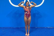 Se convirtió en la 7ma mejor clavadista del Mundial de Natación en Doha 2024.