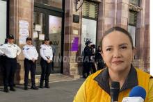 Congreso del estado durante Marcha 8M