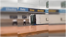 Autobús volcado 