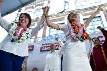 Sheinbaum acompaña a la candidata González Saravia.