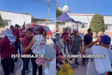 Le arrojan jitomatazos a Nora Ruvalcaba en tianguis; acusa a "la derecha"