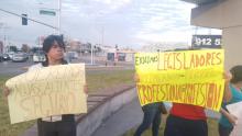 Manifestación por "Maestro Justiciero" 