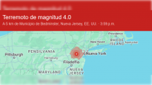Sismo en Nueva Jersey 