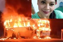 Madre muere calcinada al salvar a su hijo de un narcoretén 