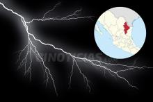 Fuertes tormentas azotan el área metropolitana de Monterrey