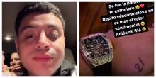  Eduin Caz comparte con semblante triste que le robaron joyas de alto valor