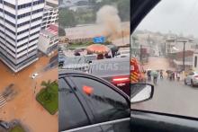 El agua crecida ha afectado puentes, carreteras y múltiples casas en el sur del país.