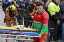 Operativo de emergencia por el choque de trenes 