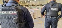 Policía Estatal resguardando el material electoral 