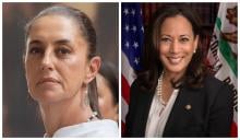 Claudia Sheinbaum y Kamala Harris 