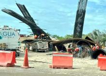 Colapsan obras