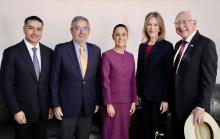 Reunión de Sheinbaum con funcionarios de Biden