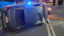 Una joven de 24 años que viajaba como acompañante resultó lesionada y hospitalizada
