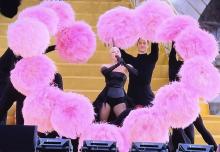 Lady Gaga en el inicio de la ceremonia de inauguración de París 2024