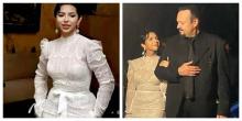 Los detalles del vestido de novia y accesorios de Ángela Aguilar