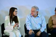Tere Jiménez y López Obrador