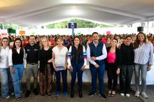 Tere Jiménez en evento para mujeres.