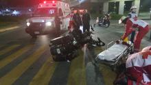 motociclista herido
